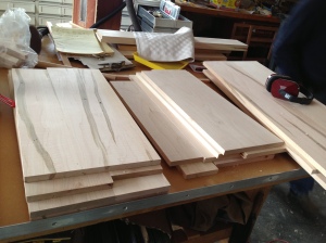 Wood for cabinet drawers