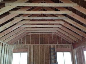 Family Room vaulted ceiling