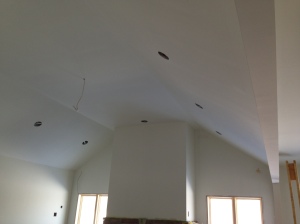 Family Room ceiling painted