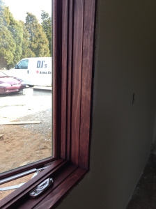 Window interior (pine) stained