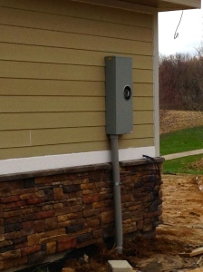 Big 'ol electric meter installed!