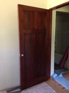 First door installed