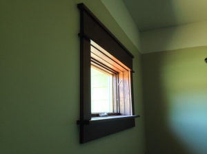 Sample of window trim and sill