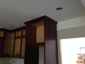 Crown on the cabinets