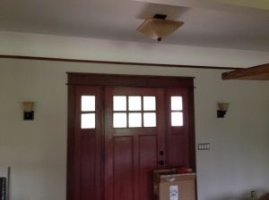 Entry way ceiling light and sconces