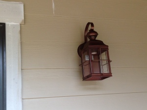 Exterior lights (front porch and on each side of garage doors)